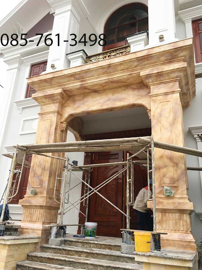 giả đá cẩm thạch ngoại thất 3d