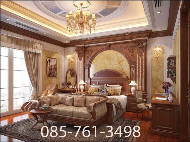 sơn giả đá trong nhà phòng khách