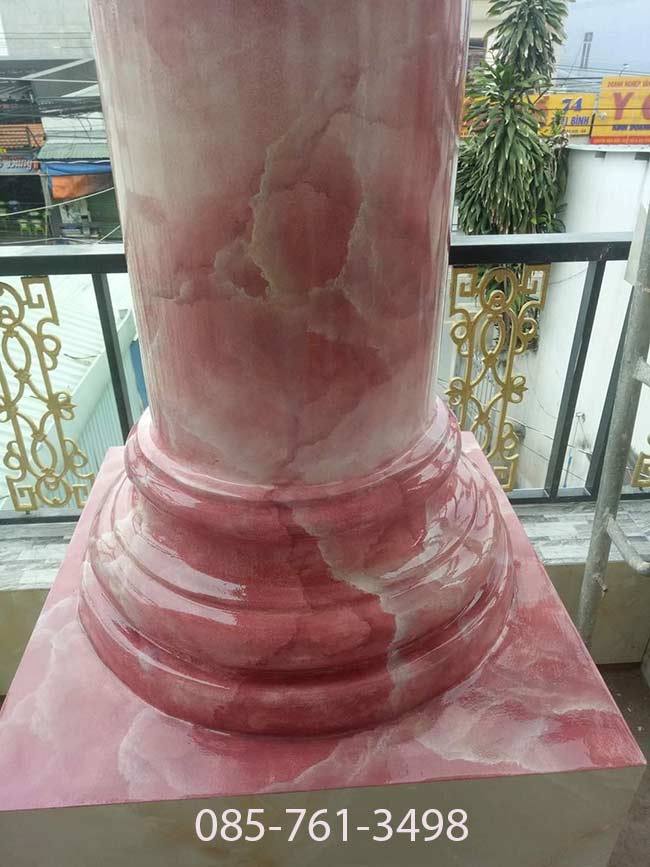 sơn giả đá cẩm thạch màu đỏ