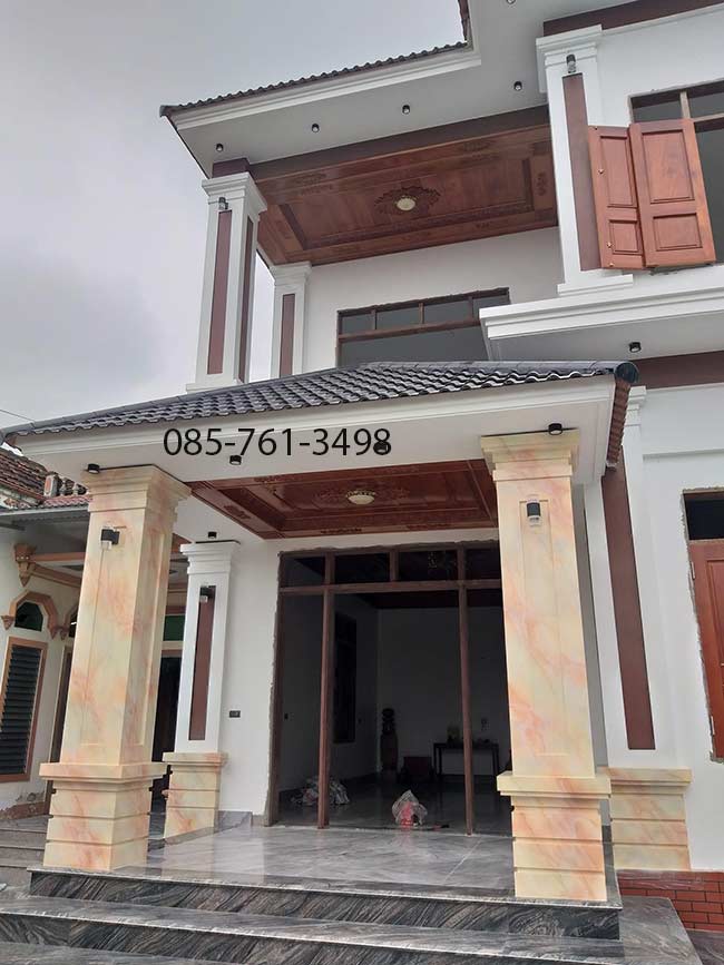 sơn giả đá màu vàng