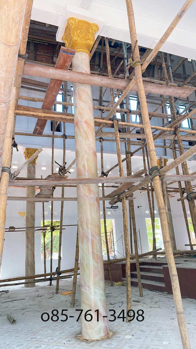 giả đá cẩm thạch cột tròn