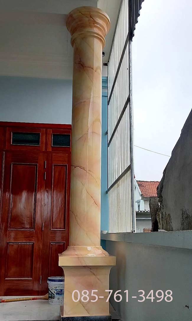 cột tròn sơn giả đá