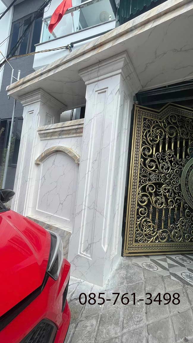 giả đá ẩm thạch trắng xám