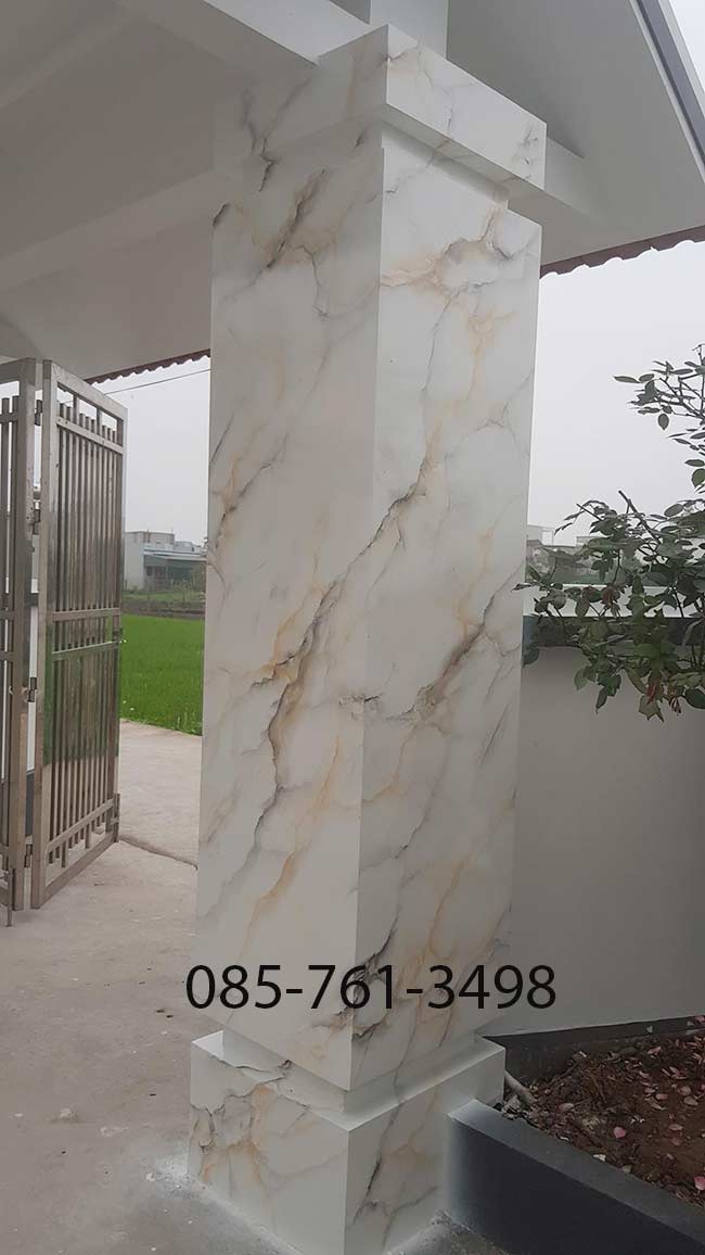cột vuông sơn giả đá