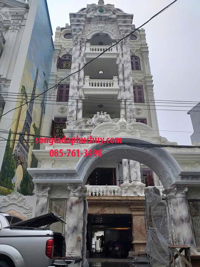 sơn giả đá biệt thự