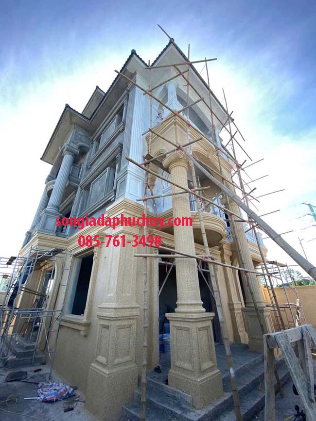 các bước thi công giả đá