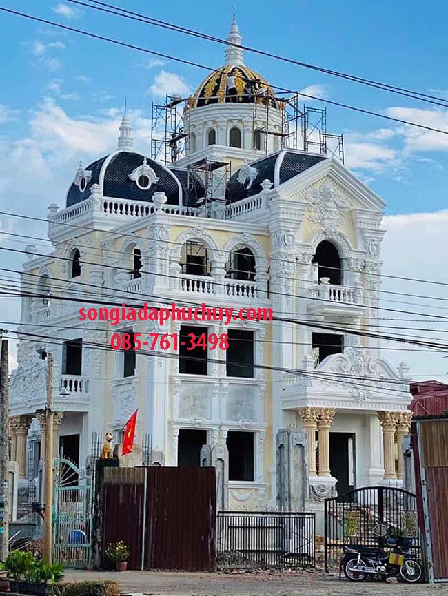 sơn giả đá lâu đài