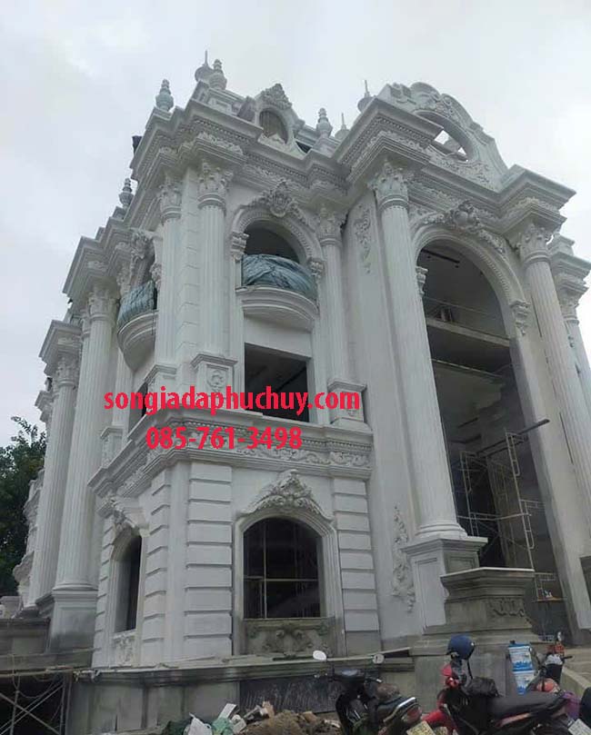 sơn giả đá mặt tiền