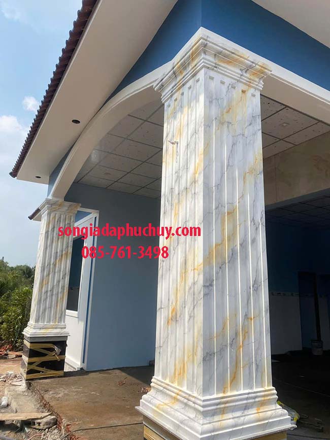 cột vuông giả đá cẩm thạch