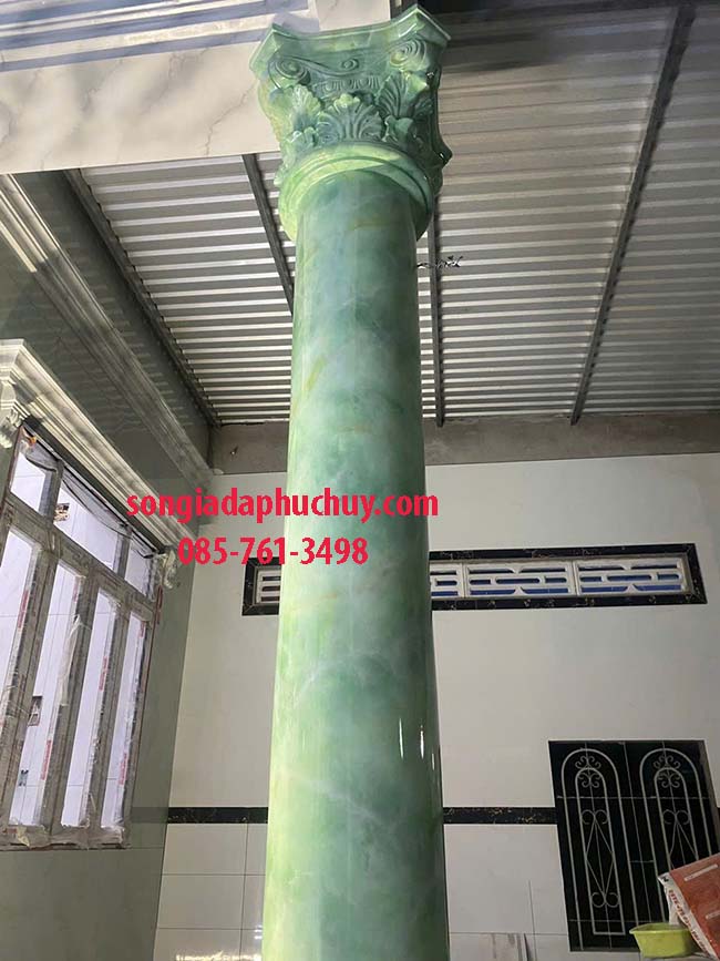sơn cột giả đá đẹp sang trọng