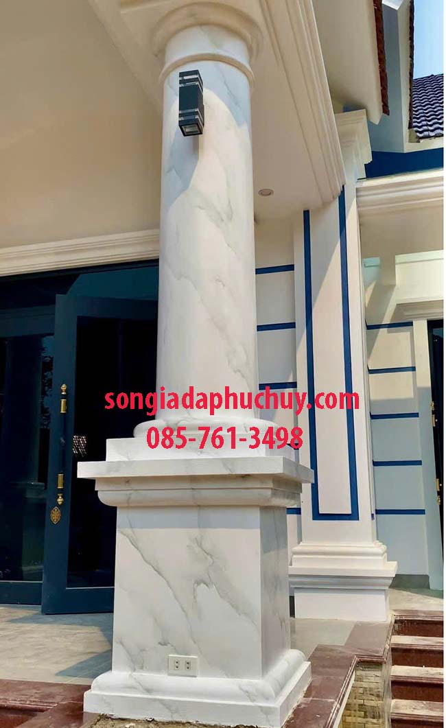 cột tròn sơn giả đá