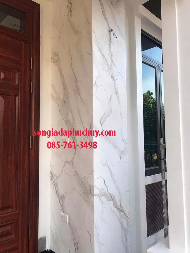 cột sơn giả đá marble