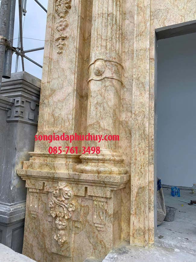 giả đá hoa cương cột vuông