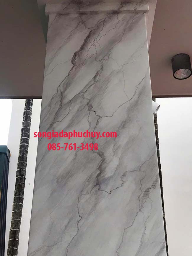 sơn giả đá trắng xám