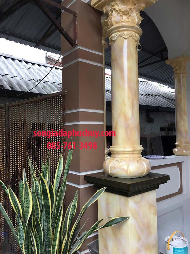 cột giả đá láng bóng