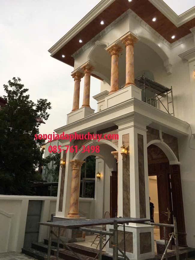 sơn giả đá nhà phố