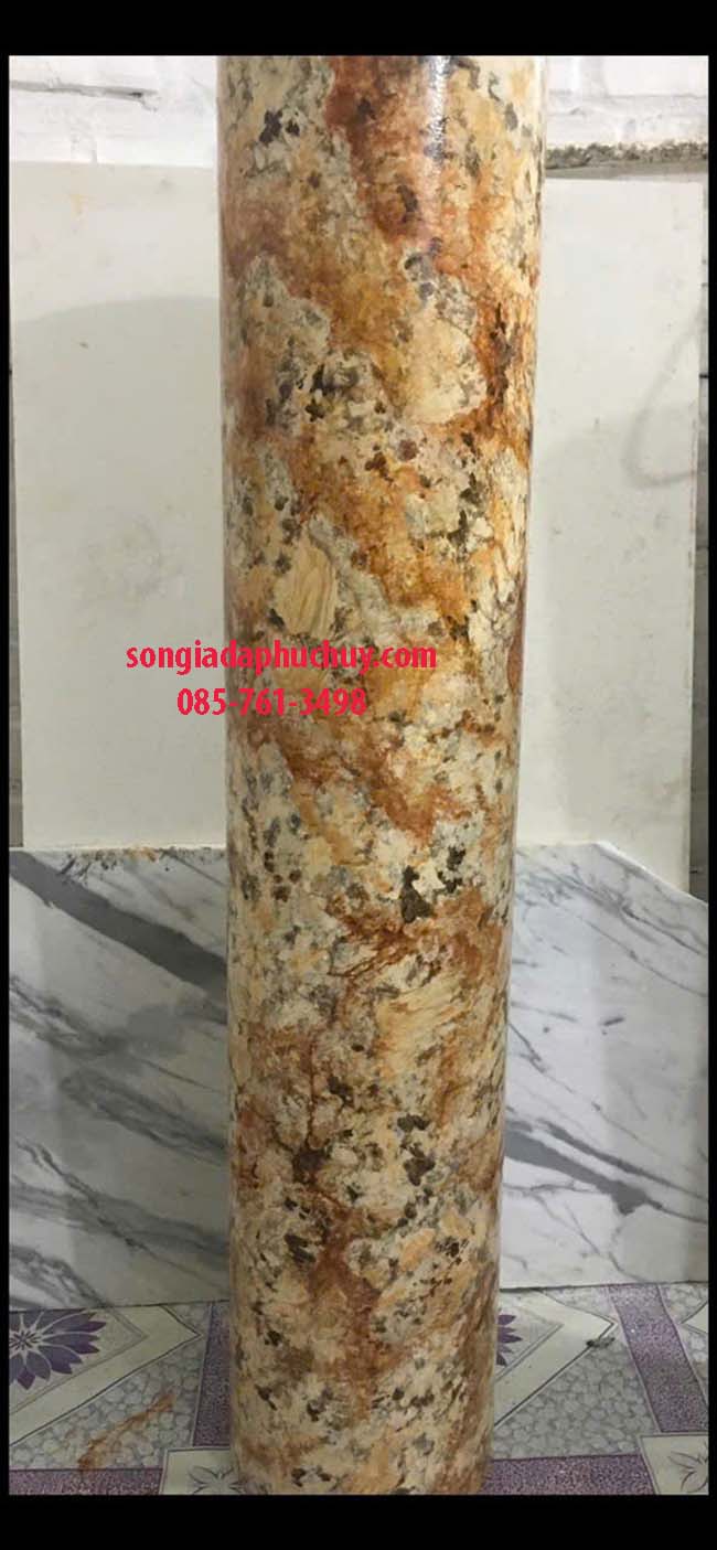 trụ tròn sơn giả đá 