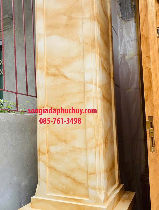 giả đá cẩm thạch cột vuông