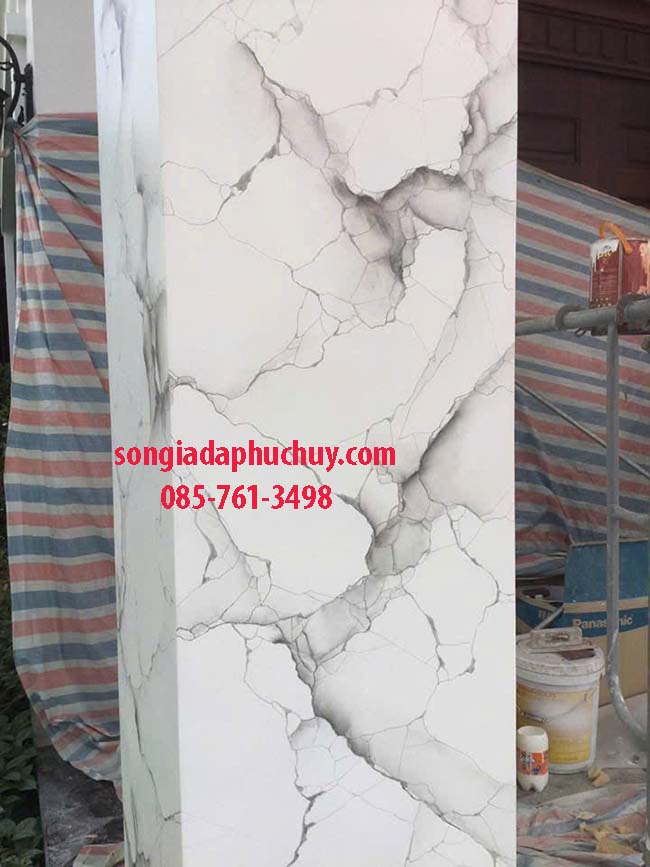 cột vuông giả đá marble
