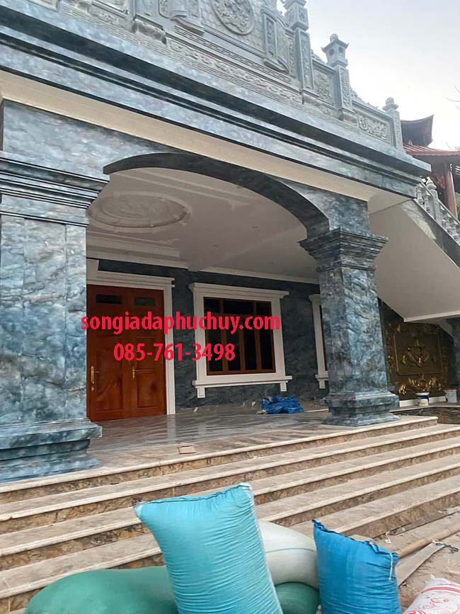sơn giả đá màu xám xanh