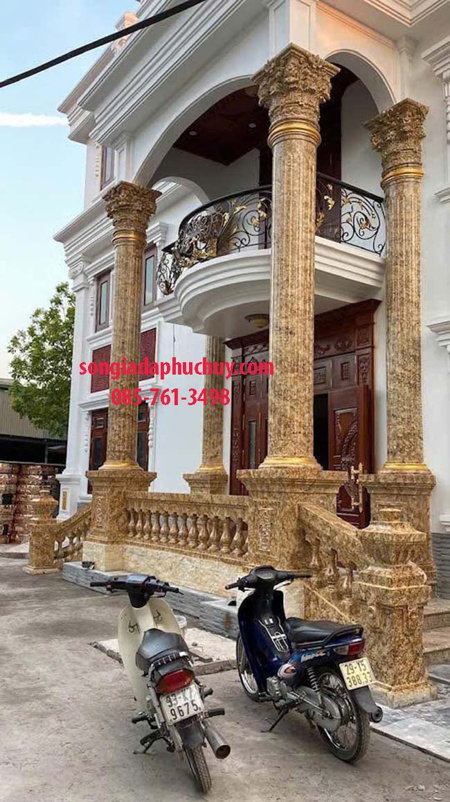 hoàn thiện trang trí giả đá