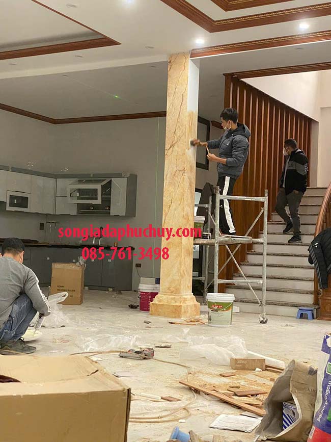 vẽ vân đá nghệ thuật