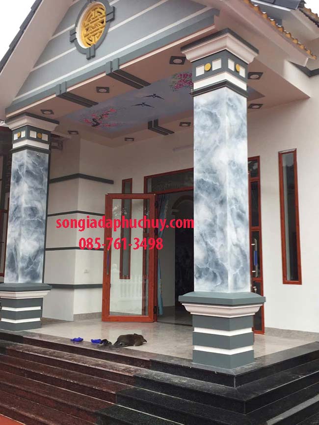 mẫu cột vuông giả đá đẹp