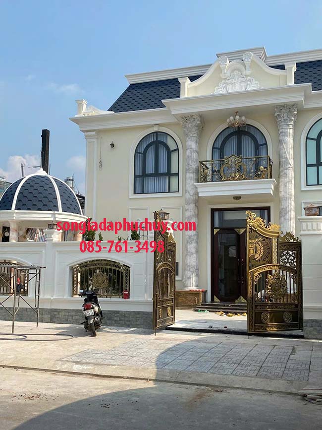sơn giả đá biệt thự