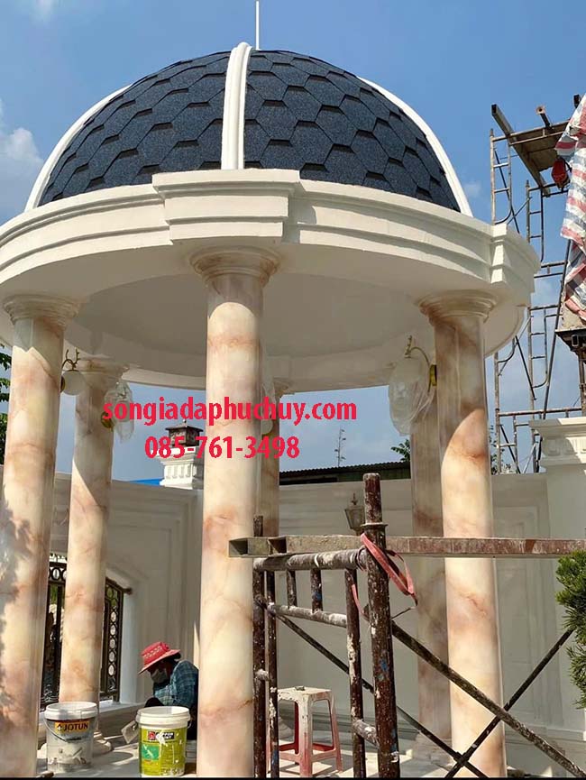 sơn giả đá ngoài trời