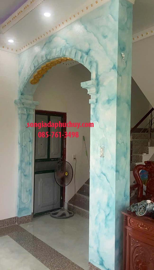 giả đá cẩm thạch xanh ngọc