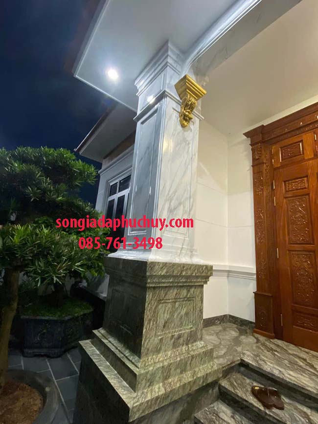 giả đá cẩm thạch cột vuông
