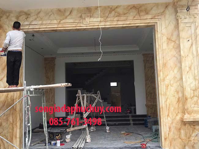 thi công giả đá cẩm thạch 
