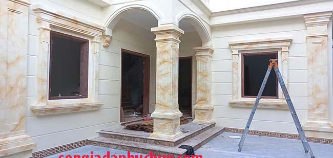 giả đá cẩm thạch màu vàng