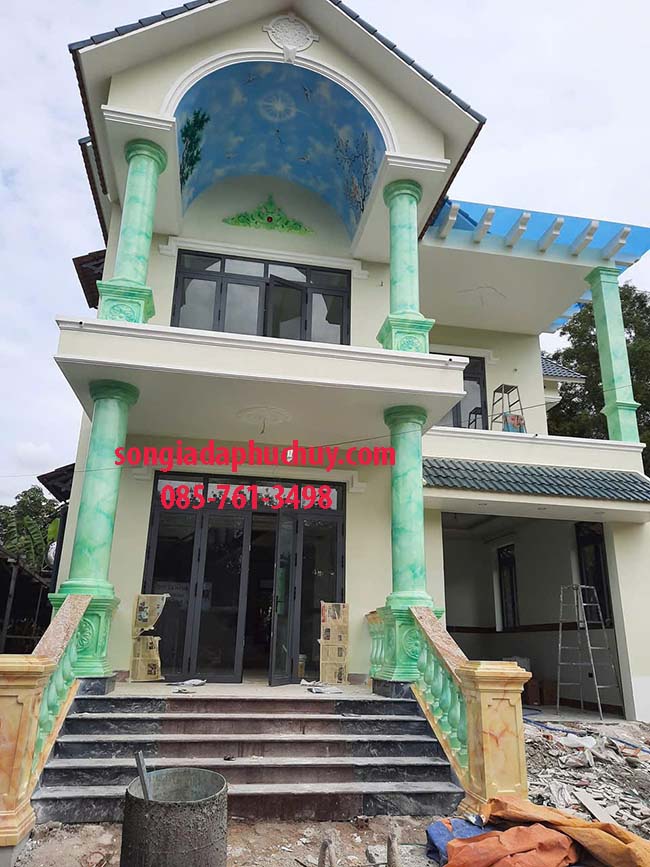 sơn giả đá ngoài trời