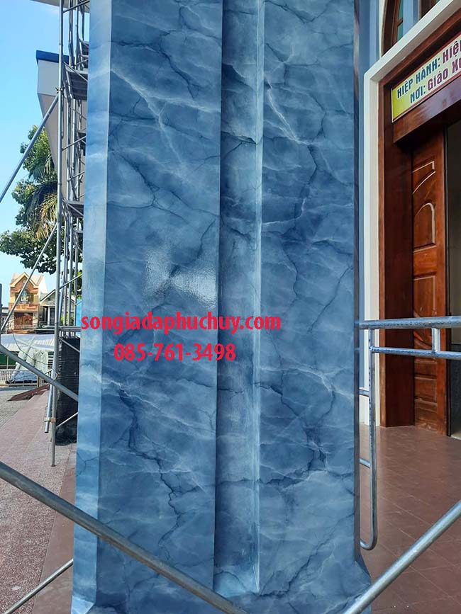 giả đá cẩm thạch màu xanh