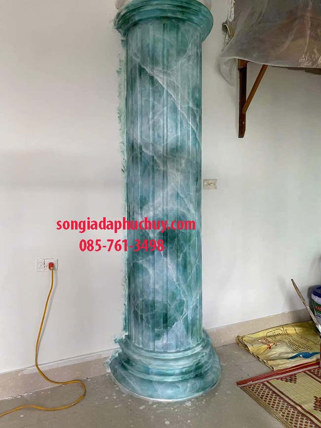 giả đá cẩm thạch xanh ngọc
