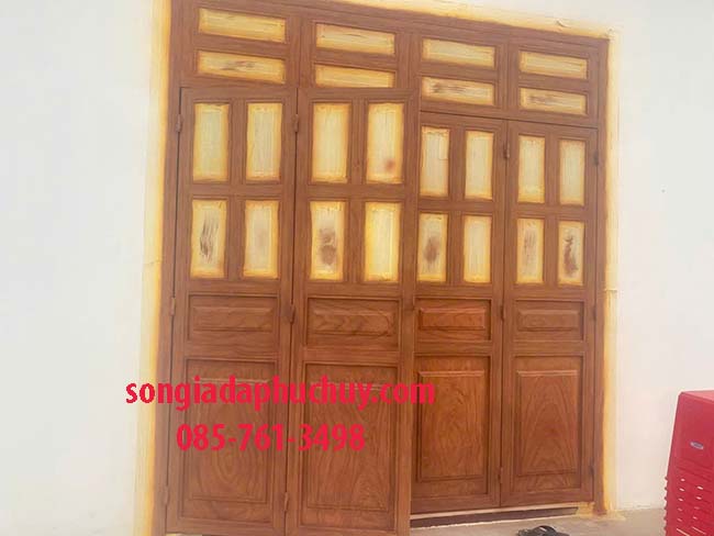 sơn giả gỗ trên sắt