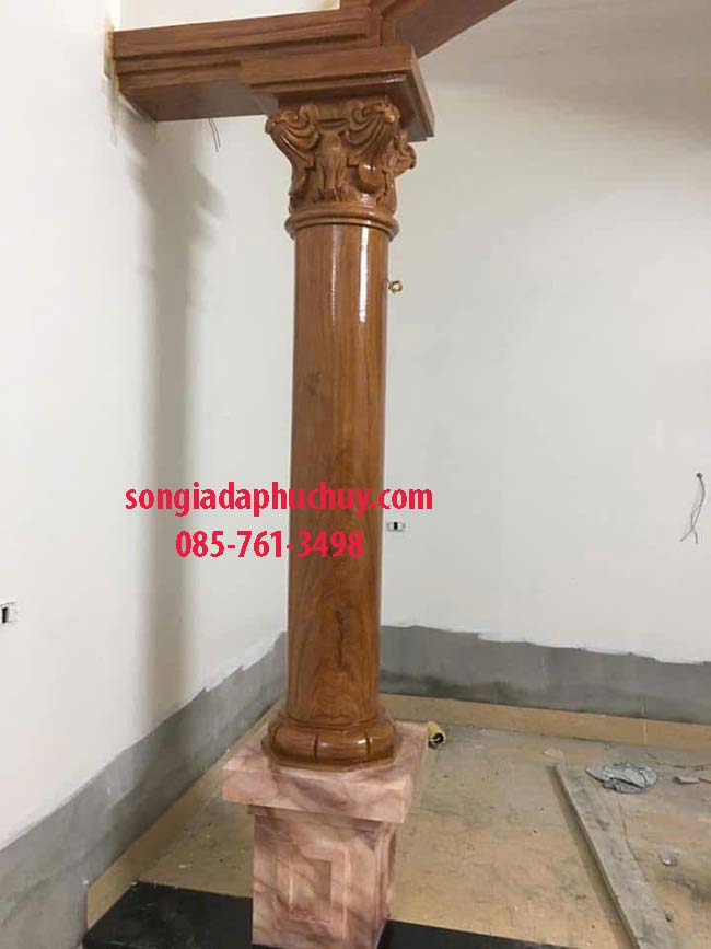 cột tròn bê tông giả gỗ