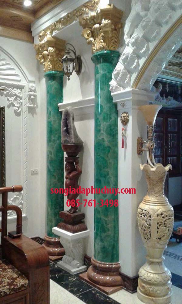 giả vân đá cột tròn