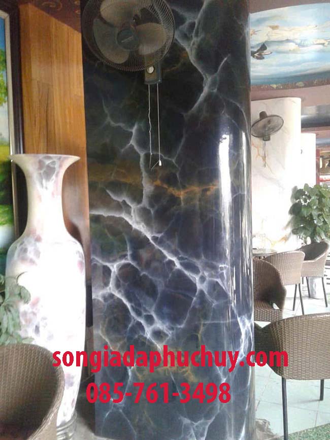 giả đá cẩm thạch màu đen