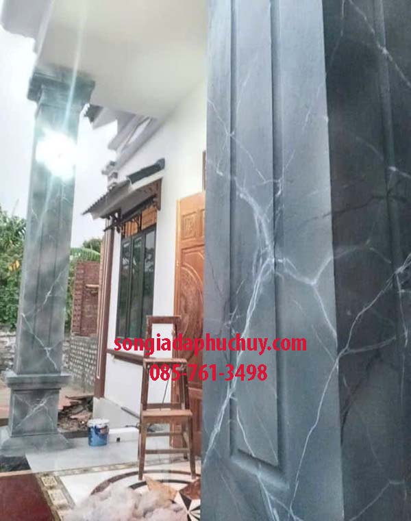 sơn giả đá màu đen