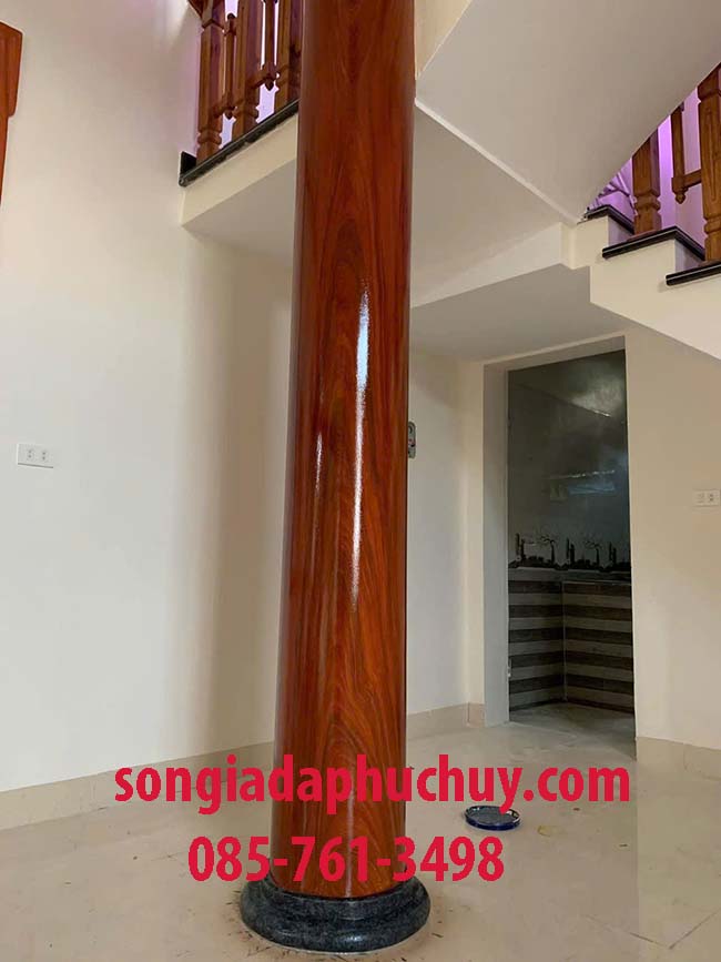 cột tròn sơn giả gỗ