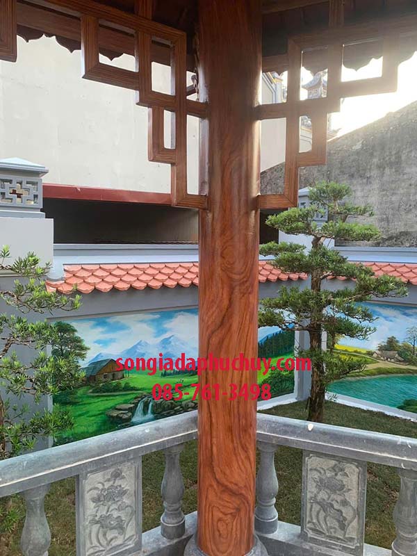 cột tròn sơn giả gỗ
