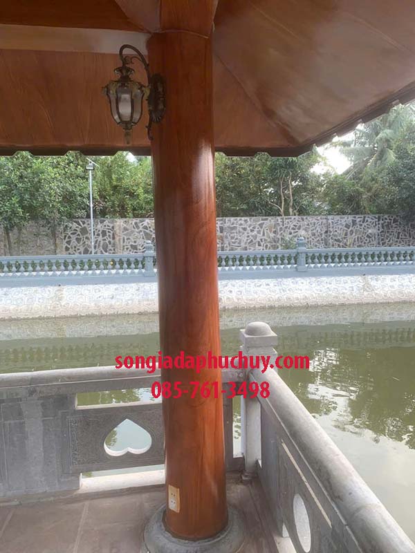 sơn giả gỗ cột tròn