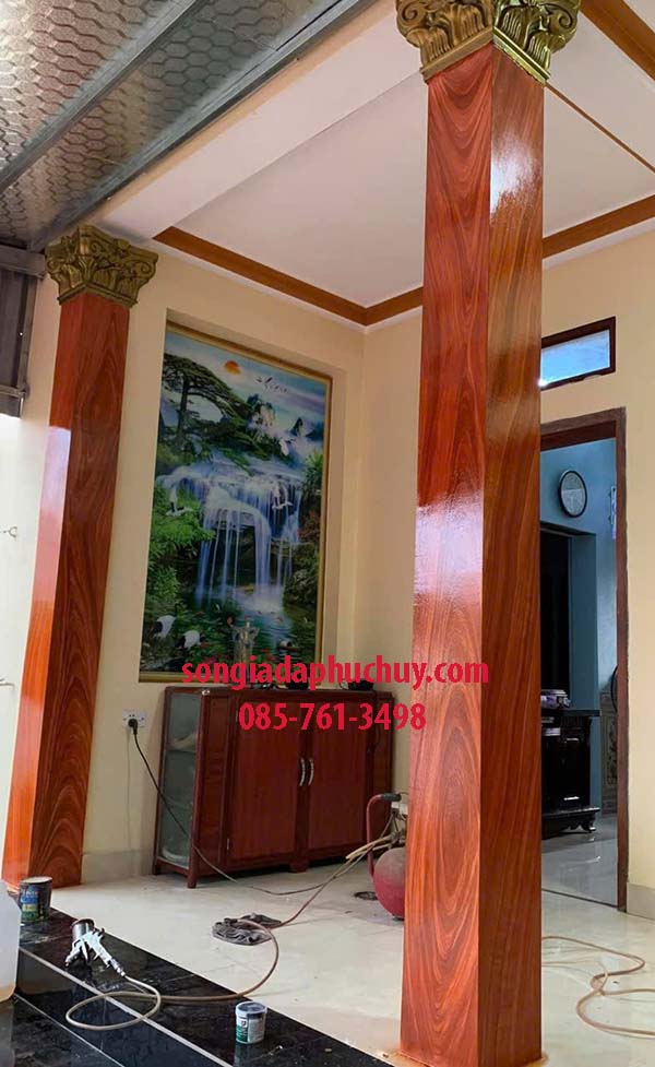 cột vuông giả gỗ đẹp