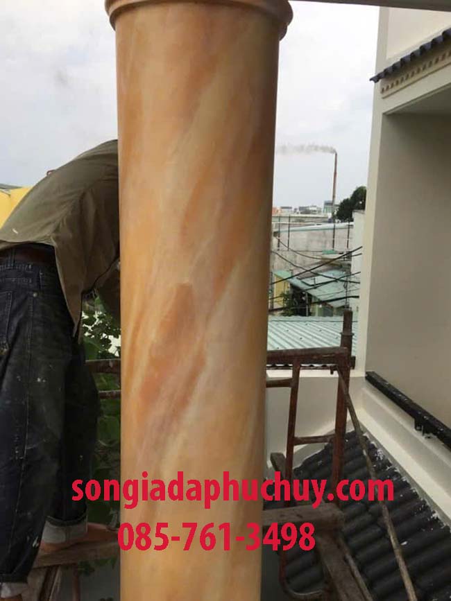 thi công sơn giả đá