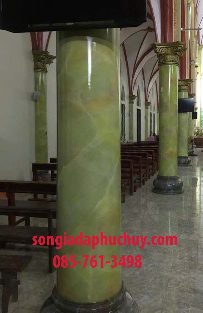 cột tròn giả đá cẩm thạch