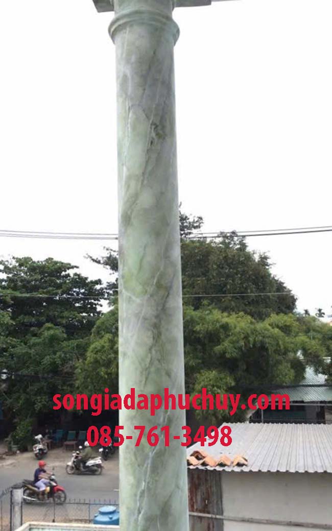 giả đá marble cột tròn