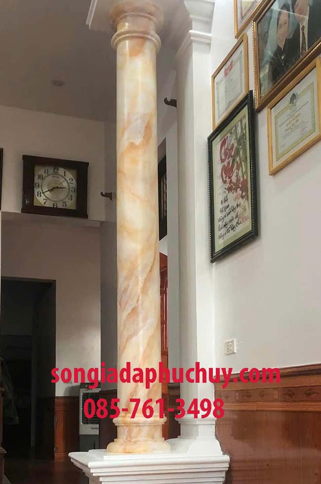 cột sơn giả đá vân mây