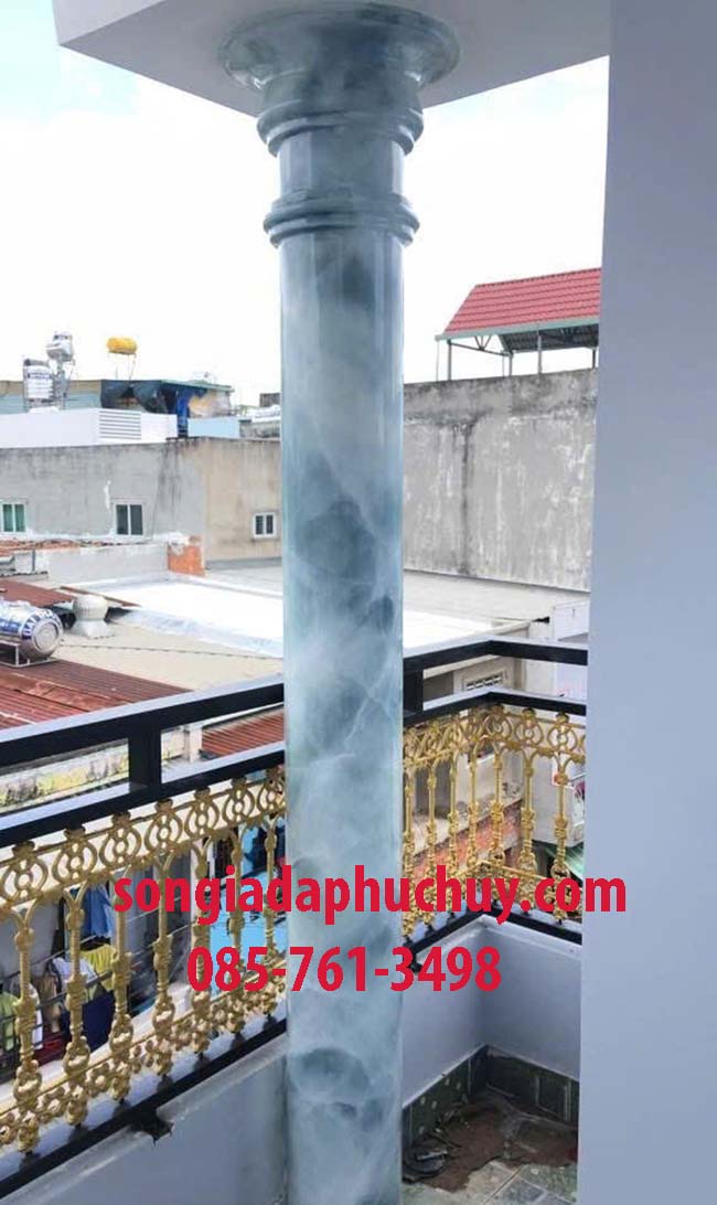 giả đá 3d cột tròn